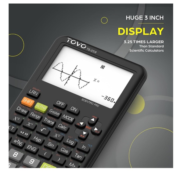 Tovo Scientific Calculator with Graphing Functions - Picture 10 of 11